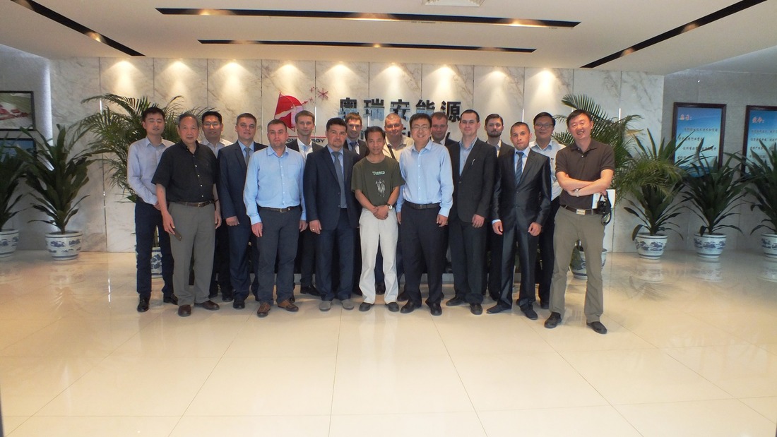 Члены делегации «Газпром добыча Кузнецк» и руководство компании «Beijing Orion Energy Technology & Services Co.», Ltd, Пекин, КНР.