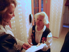 Поздравление ветерана Великой Отечественной войны Ольги Ивановны Мартьяновой
