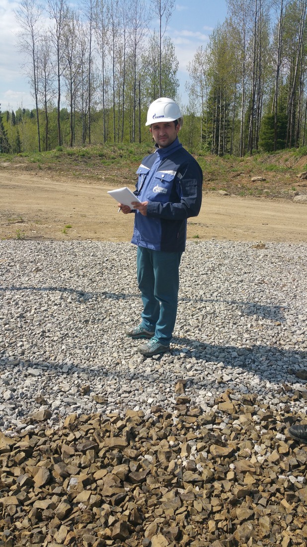 Денис Ахматнуров на метаноугольном промысле в Кузбассе. Май 2016 года.