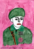Крючкина Анастасия 5 лет Портрет солдата